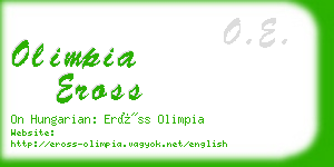 olimpia eross business card